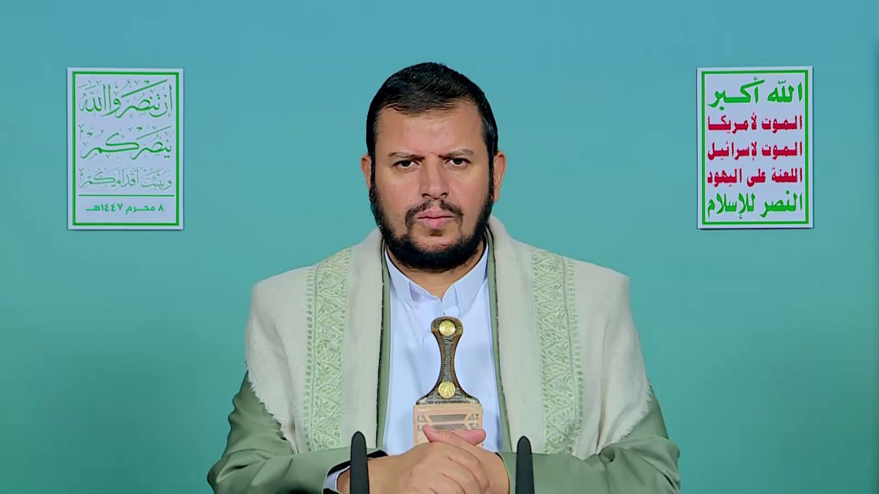 Sayyed Al-Houthi affirms the battle with the Israeli entity is a battle of destiny, accepting neither retreat nor compromise