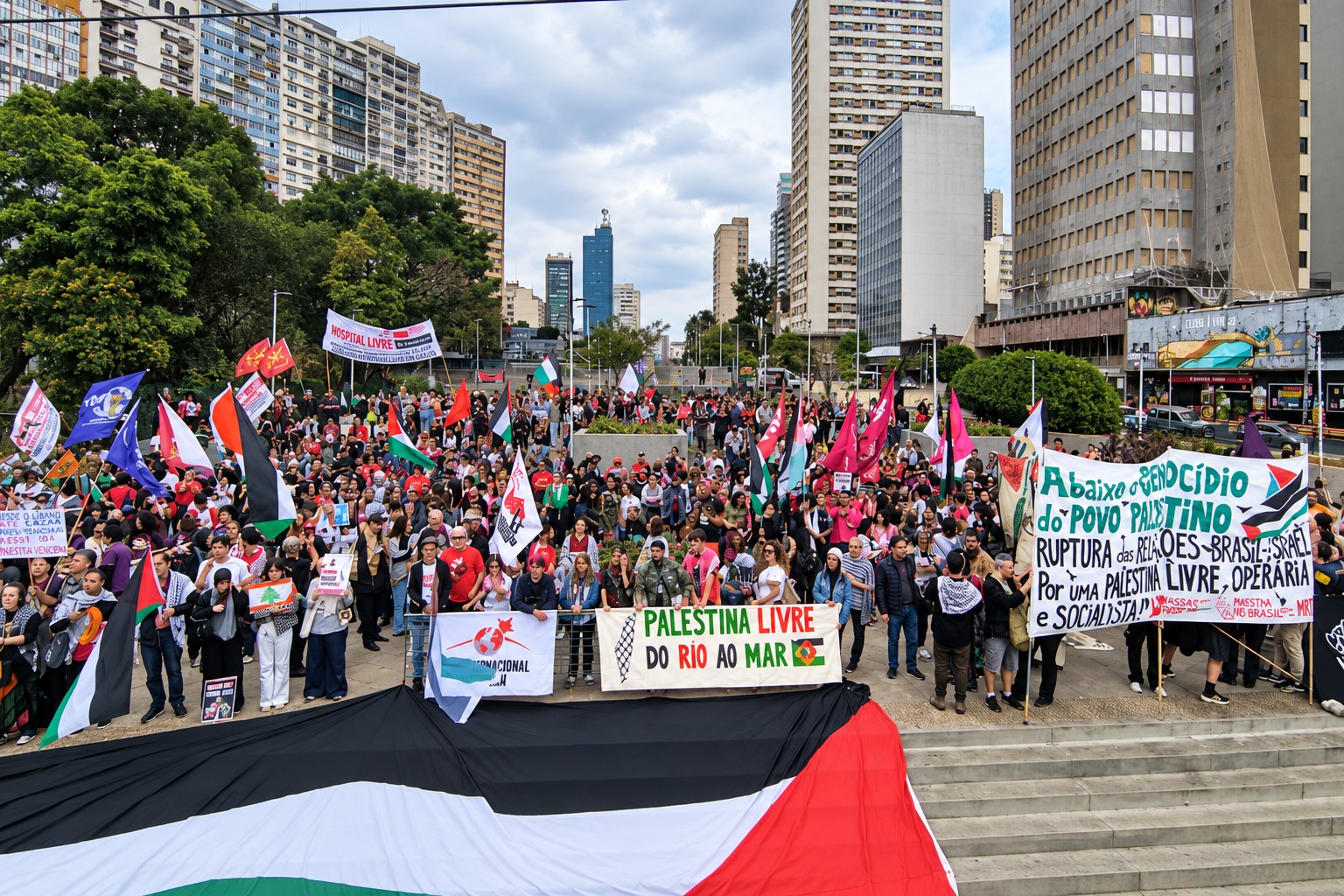 From Latin America to Berlin, global rallies call for ending Gaza war and backing for Israel