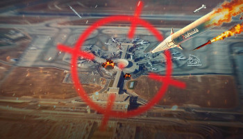 القوات المسلحة تستهدف مطار اللد في يافا المحتلة بصاروخين وطائرة مسيرة
