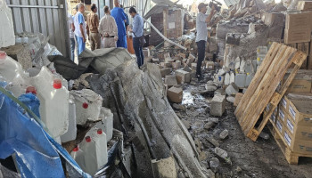 العدو يقصف مستودعاً للمستلزمات الطبية في مجمع ناصر بقطاع غزة