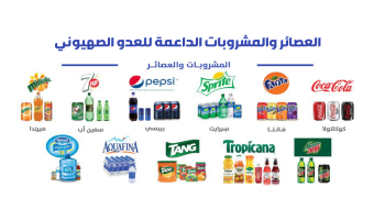 مصلحة الجمارك تدعو لمقاطعة العصائر والمشروبات الداعمة للعدو الصهيوني