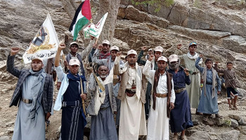 مسيران وتطبيقات قتالية لقوات التعبئة في الجميمة وأفلح اليمن بحجة