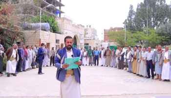 وقفة لكوادر وزارة الزراعة نصرة للشعب الفلسطيني