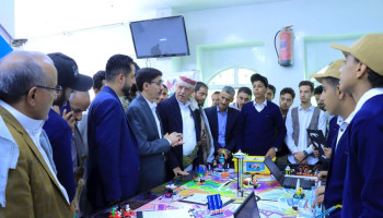 الصعدي وصلاح يتفقدان سير العملية التعليمية بمحافظة إب