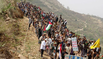 مديرية الشاهل بحجة تشهد مسيرات طلابية نصرة لغزة وتنديدا بالجرائم الصهيونية