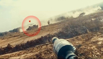 سرايا القدس تدمر دبابة صهيونية جنوبي قطاع غزة