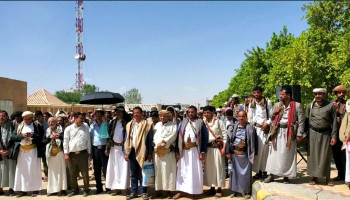 مسيرة طلابية في الحزم بالجوف نصرة للشعب الفلسطيني