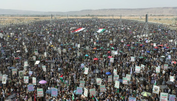 37 مسيرة حاشدة في صعدة تنديدًا بتخاذل الأنظمة العربية ووفاءً لغزة