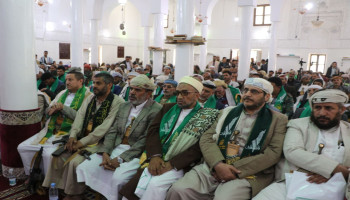 لقاء علمائي موسع بمحافظة ذمار يؤكد وجوب نصرة فلسطين ويدين التطبيع مع العدو