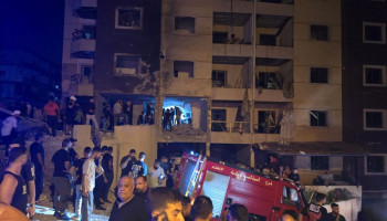 إصابات في عدوان إسرائيلي على مبنى سكني في النبطية جنوبي لبنان