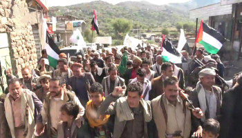 مسيرات جماهيرية بمحافظة صنعاء تأكيداً على الجهوزية للجولة القادمة من الصراع