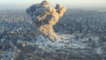 العدو ينسف منازل في حي الشجاعية بمدينة غزة