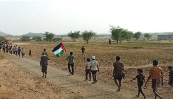 مسير ومناورة لخريجي دورات طوفان الأقصى في حرض بحجة