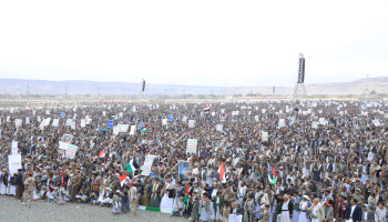 عشرات المسيرات الجماهيرية بصعدة تأكيدًا على نصرة فلسطين ولبنان وإيران