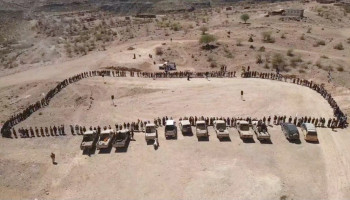 أبناء مديرية المنار بذمار يباركون انتصار إيران ومحور المقاومة