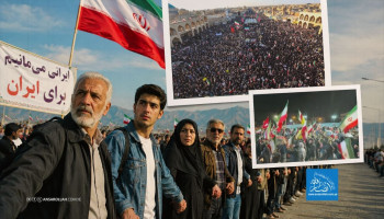 الإيرانيون سلاسل بشرية دفاعا عن السيادة والكرامة
