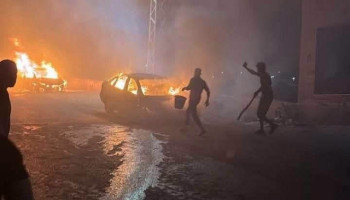 إحراق منازل ومركبات باعتداءات للمستوطنين الصهاينة في نابلس ورام الله