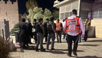 استشهاد فلسطيني برصاص العدو قرب باب العمود في القدس