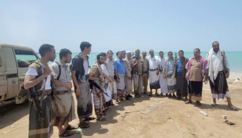 أبناء مديرية السبعين بالأمانة يسيرون قافلة مالية دعماً للمرابطين في الساحل الغربي