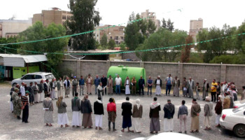 وقفة لقيادة وموظفي هيئة الموارد المائية بصنعاء إحياءً لذكرى استشهاد السيد حسن نصر الله