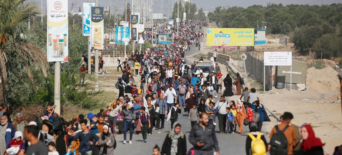 منظمة دولية: أكثر من 172 ألف غزي نزحوا خلال أسبوع واحد