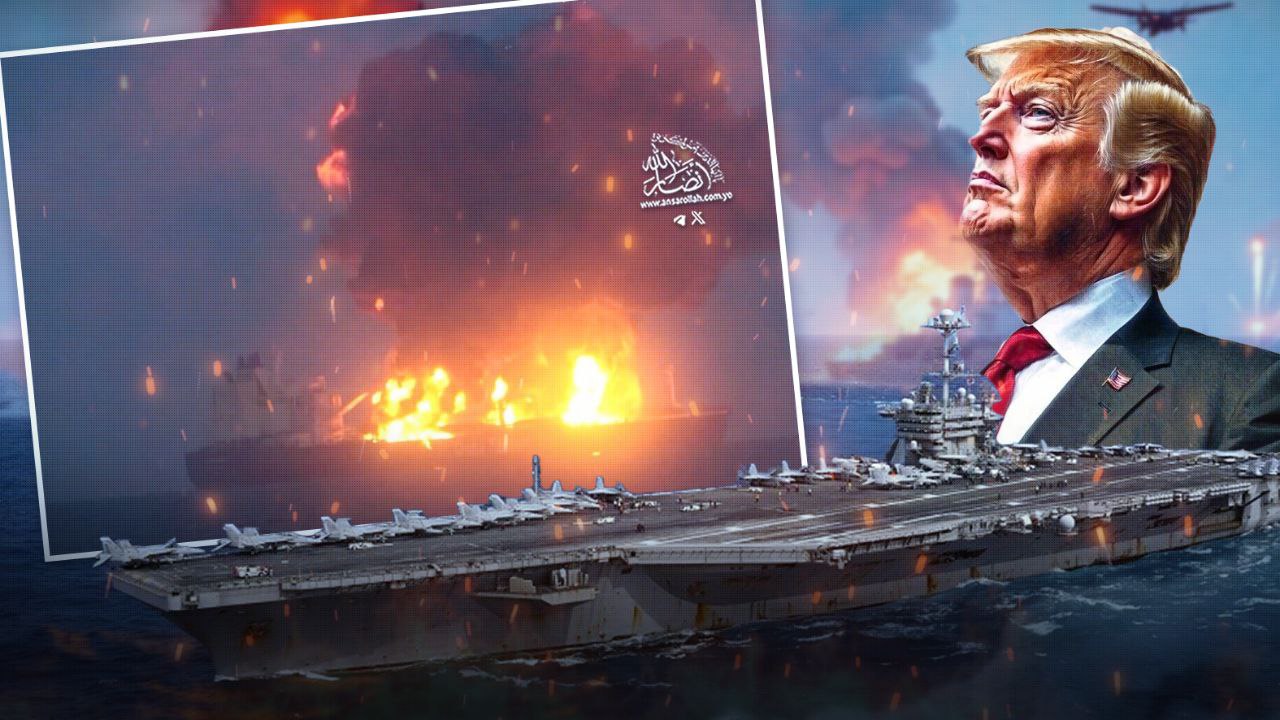 موقع أمريكي يقر بإصابة "ترومان" والبنتاغون يؤكد تنفيذ 13 ألف طلعة في العدوان على اليمن