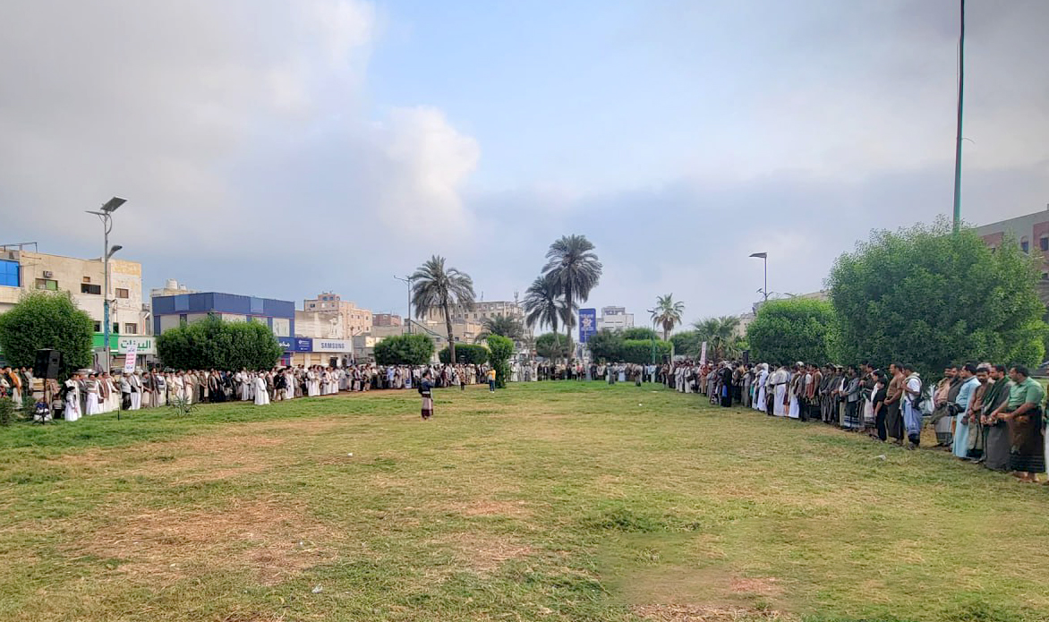 وقفات جماهيرية في الحديدة تنديدا بجرائم العدو الصهيوني في غزة