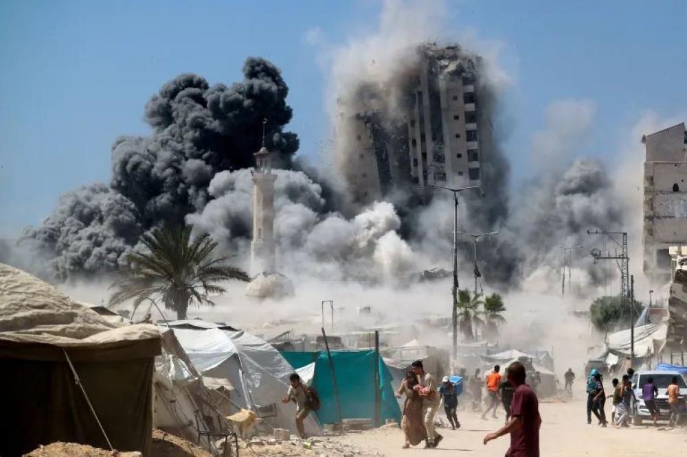 حركة المجاهدين: تدمير العدو للمباني والأبراج جريمة للتهجير وقتل مقومات الحياة