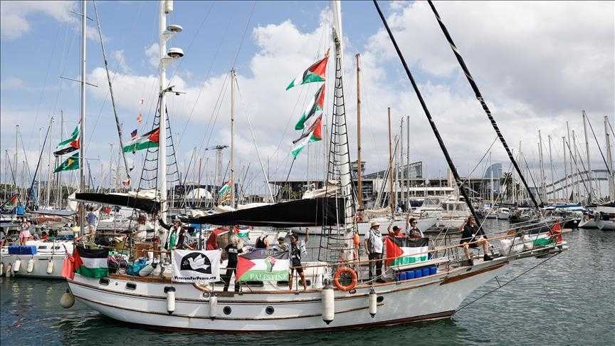 اللجنة الدولية ترصد تحليق مسيّرات للعدو الإسرائيلي فوق أسطول الصمود