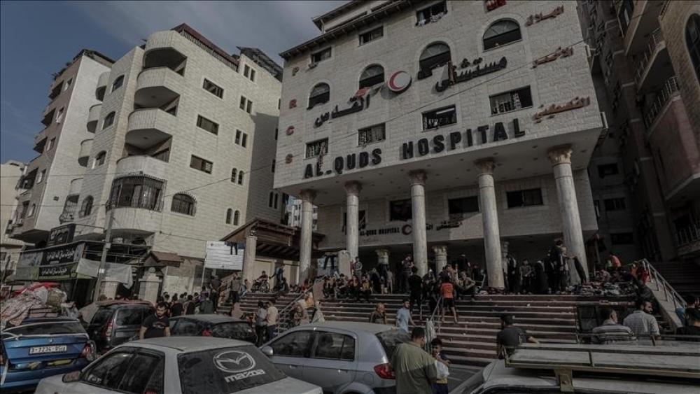 "الهلال الأحمر": توقف محطة الأكسجين في مستشفى القدس بغزة إثر إطلاق نار صهيوني