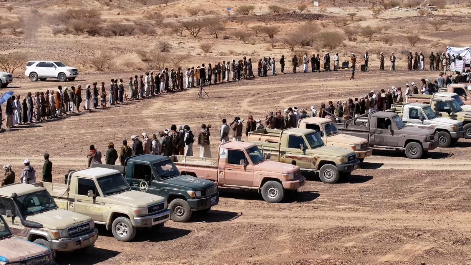 قبائل صرواح بمأرب تعلن النفير العام والجهوزية لمواجهة العدو السعودي