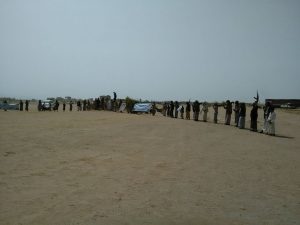 وقفة أبناء مديرية الزاهر بالجوف